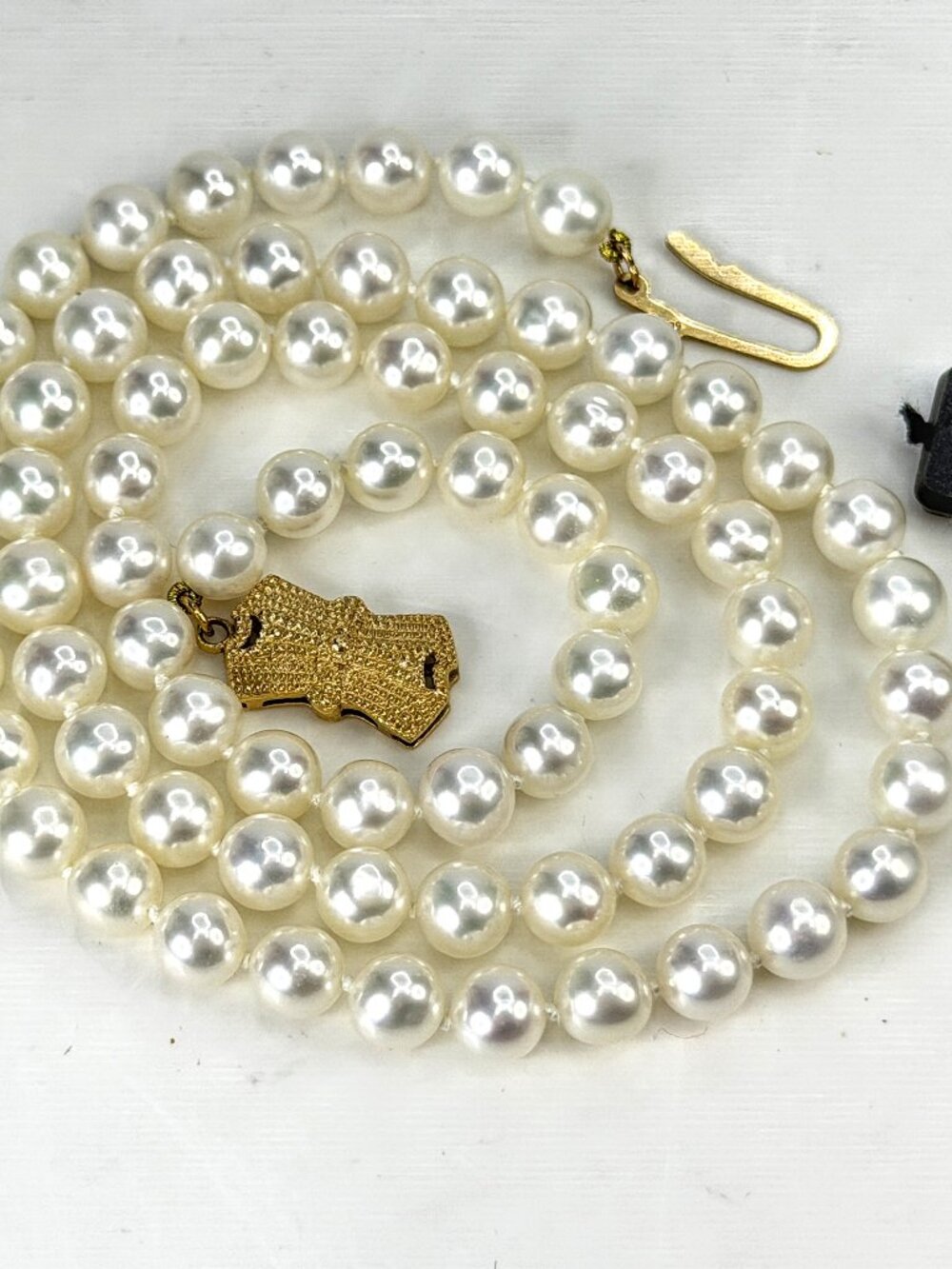 Vintage Sea Magic by Mikimoto Akoya Cultured Pearl 14K Necklace 19.6g 18" JR2039